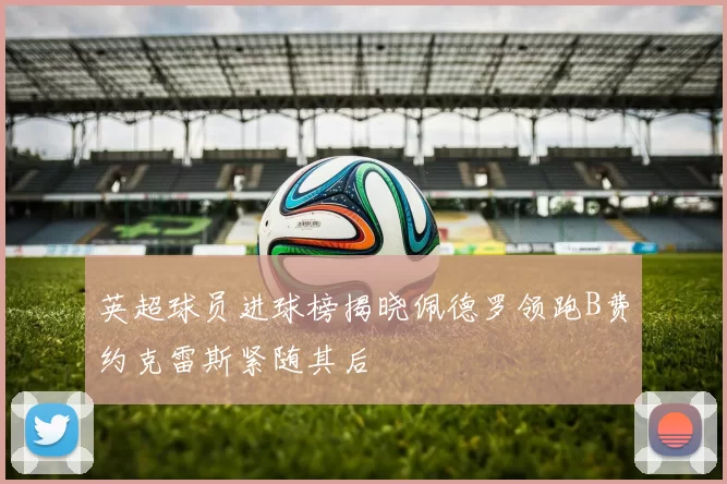 英超球员进球榜揭晓佩德罗领跑B费约克雷斯紧随其后